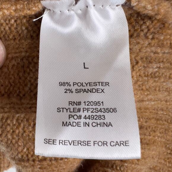 Pink Rose Women's Size L Striped Long Sleeve Crop Sweater- fall, casual  #3009 - Picture 6 of 8